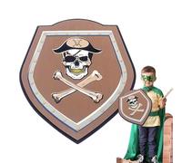 Générique Bouclier De Chevalier Dragon Ambre - Mousse EVA | Accessoire D'Armure De Noble Guerrier Cosplay | Protection De Jeu Fantaisie Légère Enfant Déguisement LARP Fêtes Et Imagination