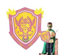 Générique Bouclier De Chevalier Dragon Ambre - Mousse EVA | Accessoire D'Armure De Noble Guerrier Cosplay | Protection De Jeu Fantaisie Légère Enfant Déguisement LARP Fêtes Et Imagination