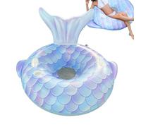 Générique Bouées De Piscine Gonflables | Chaise Portable Queue De Sirène - Flotteurs pour Piscine avec Porte-Gobelet Et | pour Natation Eau Plage Lac Fête Jeux Rivière Été