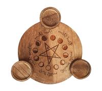 Générique Bougeoir Pentagramme, Porte-Bougie à thé d’Astrologie en Bois | Tableau d’rituel, Fournitures de Tarot, Ornements d’Astrologie, décor de pour Tarot Wicca