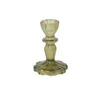 Générique - BOUGEOIR Verre Salvia 11CM Vert Sauge Mat