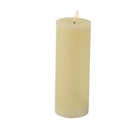 Générique - BOUGIE LED CYLINDRIQUE CIRE BRILLANT 20X7CM IVOIRE