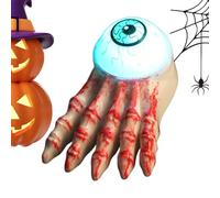 Générique Bougie LED Halloween en Forme d'Œil, Lampe Décorative en Forme d'Œil Effrayant, Bougie LED Scintillante, Pour Maison Hantée Cave Garage Ferme Maison Bureau Chambre Étudiant