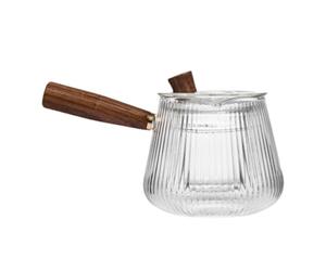 Générique Bouilloire Créative Design Simple et Lignes Épurées en Verre Transparent Réservoir D'eau Pratique pour Infusion de Thé en Feuilles ou Eaux Fruitées
