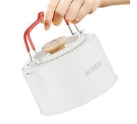 Générique Bouilloire de Camping | 1100ml Théière En Acier Inoxydable | Bouilloire De Feu De Camp Avec Poignée Anti Brûlure,Pour Café Feu De Camp Extérieur Pique Nique