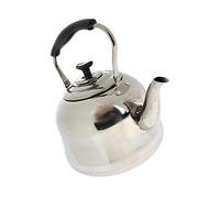 Générique Bouilloire Sifflante en Acier Inoxydable, Design Portable et Poignée Antidérapante, Idéale pour Chauffer l'eau, Préparer du Thé, Argent, 3L