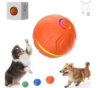Générique Boujee Gravity Ball Dog, Boujee Vibrating Dog Ball, 4-Hour Playtime, Automatic Rolling & Rotating Moving Dogs Toy (Orange)