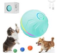 Générique Boujee Gravity Ball Dog, Boujee Vibrating Dog Ball, 4-Hour Playtime, Automatic Rolling & Rotating Moving Dogs Toy (Cyan)