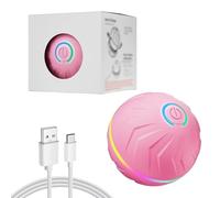 Générique Boujee Gravity Bounce Ball, Boujee Flow Dog Toy, Automatic Rolling Balls for Dogs,Automatic Rolling Moving Dog Toy, Suit for All Dogs Indoor/Outdoor Play (Pink)