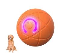 Générique Boujee Gravity Bounce Ball, Boujee Gravity Ball Dog, Automatic Bouncing and Rotating Balls for Pets, Automatic Rolling Smart Jumping Dogs Toy Bouncing Balls for Dogs (Orange)