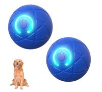 Générique Boujee Gravity Bounce Ball, Boujee Gravity Ball Dog, Automatic Bouncing and Rotating Balls for Pets, Automatic Rolling Smart Jumping Dogs Toy Bouncing Balls for Dogs (Blue*2)