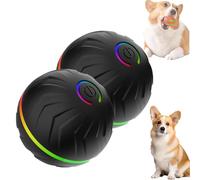 Générique Boujee Gravity Bounce Ball, Boujee Gravity Ball Dog, Boujees Flow Dog Toy, Automatic Bouncing and Rotating Balls for Pets, Interactive Dogs Activated Automatic Rolling Balls (Black,2 pcs)