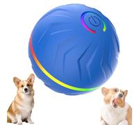 Générique Boujee Gravity Bounce Ball, Smart Dog Jumping Ball, Glowing and Bite-Resistant Vibrating DogBalls,Interactive Dog Toys, Automatic Bouncing and Rotating Balls for Pets (Blue,1 PCS)