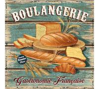 Générique Boulangerie Plaque Murale en métal,Plaque métallique Vintage pour Décoration Cuisine Ferme Jardin Maison Cadeau-30,5 x 30,5 cm