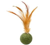 Générique Boule À À Chat | Jouets À Mâchouiller avec Queue pour Chaton,Balle Énergétique Léchable Et Amusante pour Nettoyage des Dents Exercice Stimulation Mentale Chasse Anti Ennui Et Jeu Intérieur