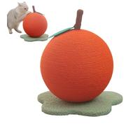 Générique Boule À Griffes Chat,Balle À Griffer en Sisal - Jouet De Grattage | Forme Orange pour Chatons, Jouet pour Anti-Ennui, Jeu, Exercice et Stimulation en Matériau Naturel pour Gratter