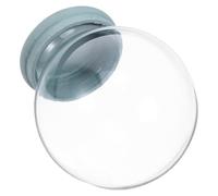 Générique Boule à Neige Vide Dôme en Verre Transparent 55 MM avec Socle en Caoutchouc pour Bricolage et Décoration DIY Contenant pour Boule à Neige Terrarium Loisirs Créatifs et Présents