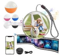Générique Boule à Souvenirs sphérique 7 cm avec Lecteur vidéo 3D en Cristal et Wi-FI, Lampe sphérique personnalisée pour télécharger des vidéos et des Photos. Idée Cadeau pour Noël,Orange