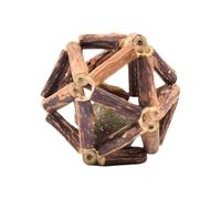 Générique Boule de Cage à à Chat Silvervine, Herbes Silvervine de 7,5 cm, teneur en Fibres Alimentaires d'actinidine avec Interaction | Élimination des Boules de Poils pour atténuer Les émotions né