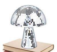 Générique Boule de Champignons réfléchissante, décoration de Champignons Disco Disco - Forme de Champignon Disco Ball Silver Mirror,Décorations d'art à la Maison créatives Uniques, Ornements de Bars