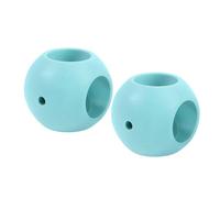 Générique Boule de Lavage Magnétique 2pcs en Tpr Attrape-cheveux et Détachant pour Peluches Protège le Linge Bleu Réutilisable pour Machine à Laver