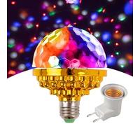 Générique Boule Disco Lumineuse Rotative - Éclairage LED Continu de Longue Durée,Lampe Disco Colorée - Pour Amateurs De Fêtes À Domicile Adolescents Fêtes De Noël Vacances Et Soirées Festives