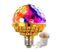 Générique Boule Disco Lumineuse Rotative - Éclairage LED Sécuritaire Continu,Lampe Disco Colorée - Pour Amateurs De Fêtes À Domicile Adolescents Fêtes De Noël Vacances Et Soirées Festives