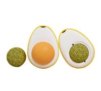 Générique Boule Roulante Au Cataire | Friandises Interactives Léchables À Mâcher,Jouet et Friandise à Grignoter à Chat - pour Apaisement Stimulation Jeu Santé Et Nettoyage des Dents