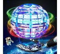 Générique Boule Volante Lumineuse, Magique Balle Volante Flying Orb Boomerang Ball Spinner, Ballon Volant Lumineux Drone Hoverball, Jouet Cadeau pour 6 7 8 9 10+ Enfant Ado Intérieur Extérieur (Bleu)