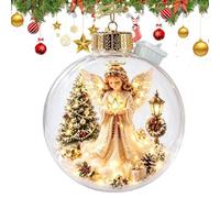 Générique Boules De Noël Accessoires Fête Lumineux À LED À Piles | Boule Ornementale De Scène Miniature Pour Salon Chambre Bureau École Jardin Porche Vacances