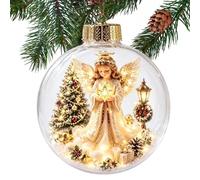 Générique Boules De Noël Décoration Saisonnière LED avec Père Noël Et Élan