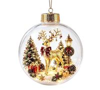 Générique Boules De Noël Décoration Saisonnière LED avec Père Noël Et Élan