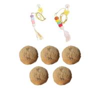 Générique Boules De Poils À Destination des Chats | 5 pièces Jouet Anti-Ennui Chat | Boule D'Entraînement | pour Animal Domestique D'intérieur Et D'extérieur Jouet d'apprentissage