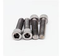 Générique Boulon en Titane M8 TA2, tête de Tasse, Douille hexagonale DIN912, boulons en Ti, vis en Titane 10 20 25 30-1200mm, Attaches en Ti(M8 x 120mm 5pcs)