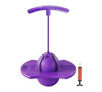 Générique Bounce Ball for Kids - with Handle Quiet Non Slip Elastic, Kids Bouncy Ball with Handle, Stress Reliever, Jumping for Home School Playground Playroom Park Travel