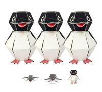 Générique Bouncing Buddy Penguin DIY Craft Kit - Interactive Spring Mechanism Origami Art, Christmas Home Classroom Party Favors, Gift for Adults & Kids Crafters (3pcs)