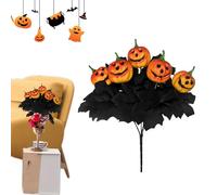 Générique Bouquet De Artificielle d'halloween - Arrangement De Feuilles en Fausse Et Érable | Pièce Maîtresse De Table Spooky pour Salon, Cuisine, Chambre À Coucher