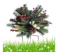 Générique Bouquets de Noël pour Jardinières | Buissons Artificiels de Noël avec Support Tripode - Décorations de Maison pour Hiver Automne Bureau Extérieur Anniversaire École,Décoration d'Extérieur