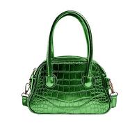 Générique Bourse couleur unie dames sac à bandoulière Texture sac à main petit sac carré Boîte De Rangement Organisateur De Main (Green, One Size)