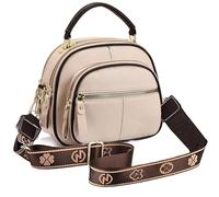 Générique Bousalutend Crossbody Bag, Classic Multifunctional Compartments, Large Capacity Crossbody Bag with Adjustable Wide Strap (Apricot)