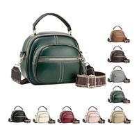 Générique Bousalutend Crossbody Bag, Classic Multifunctional Compartments Leather Shoulder Bag, Bousalutend Sling Bags (C)