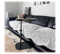 Générique Bout De Canapé De Salon Table De Chevet Réglable, Bureau D'appoint pour Baignoire, 360° Pivotante Pliante Plateau Petite pour Salon, Chambre(Noir)
