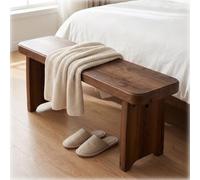 Générique Bout de Lit en Bois de Paulownia, Banc Chambre Rustique Siège | Banc Bois Interieur Minimaliste, Banquette Salon avec Bords Lisses, Petit Meuble d'Appoint Rectangulaire pour Coin Lecture