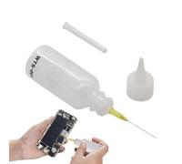 Générique Bouteille à Pointe Aiguille - Flacon applicateur de précision | Embout Fin pour Huile Colle Solvant - Bouteilles dee Compression Bricolage Artisanat Quilling Peinture Laboratoire Cuisine
