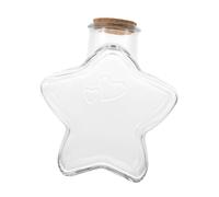 Générique Bouteille Artisanale en Verre Bouchon en Liège, pour Contenir Sable et Coquillages Commémoratifs, Adaptée aux Loisirs Créatifs