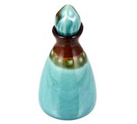 Générique Bouteille D’Huile Essentielle en Céramique Bleu Moyen, Flacon De Parfum Réutilisable, Stockage Aromathérapie, pour Rangement Domestique, sans Fuite Couvercle Étanche