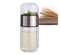 Générique Bouteille de thé infusifie, machine à thé intelligente 3 en 1, bouteille d'infuseur à thé en verre isolant double couche, tasse à thé avec infuseur pour thé en feuilles