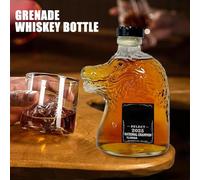 Générique Bouteille De Whisky | Bouteille De Boisson Style Crocodile | Récipient En Verre Multifonction Créatif Pour Cocktails Sodas Huiles Vinaigres Vins Et Autres Usages