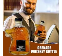 Générique Bouteille De Whisky, Bouteille Écaille Crocodile Pour Cocktails, Récipient En Verre Multifonction Créatif Pour Cocktails Sodas Huiles Vinaigres Vins Et Autres Usages