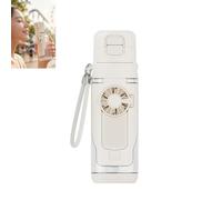 Générique Bouteille d'eau 2 en 1 avec ventilateur pliable intégré, bouteille d'eau portable rechargeable par USB avec ventilateur, de refroidissement portable à double boisson for l'été,(White)
